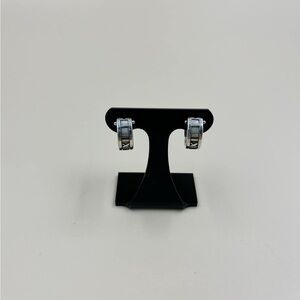 Elegant Silver Hoop Earrings from Tiffany &Co authentic